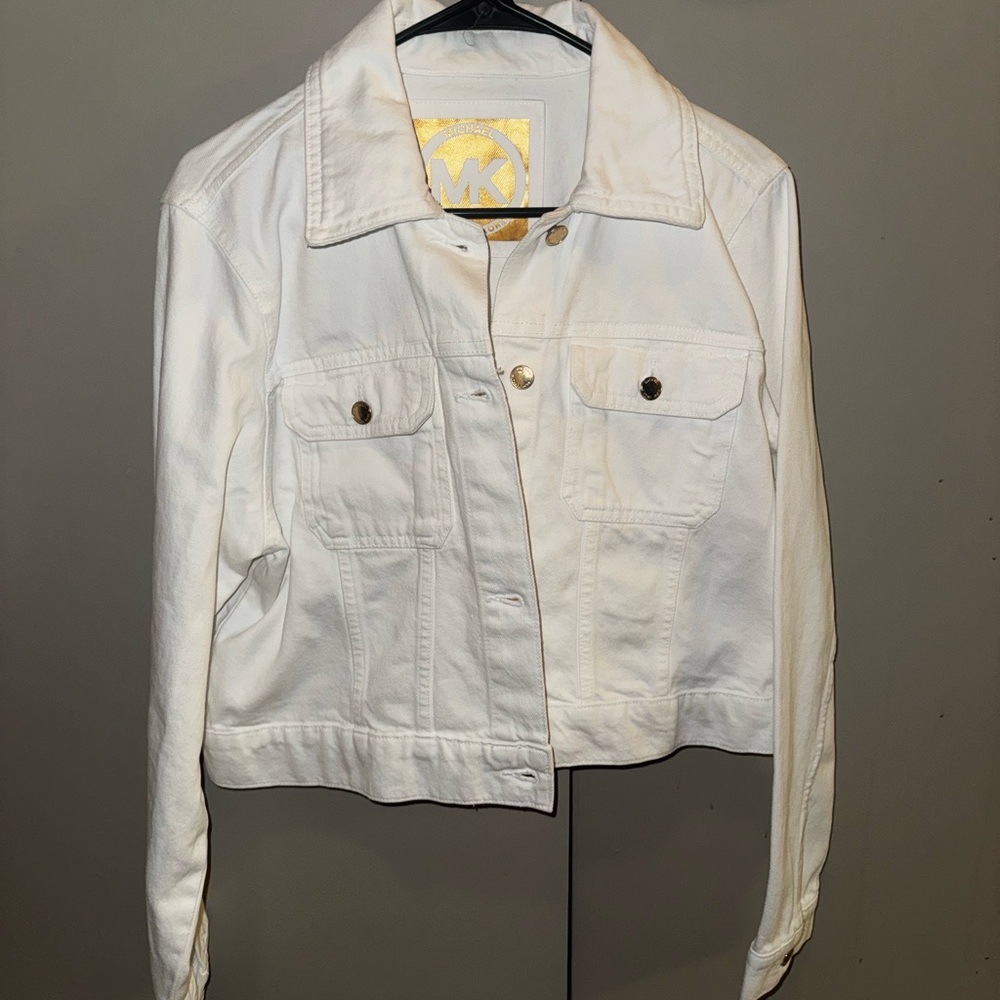 Michael Kors Women's White Denim Jacket